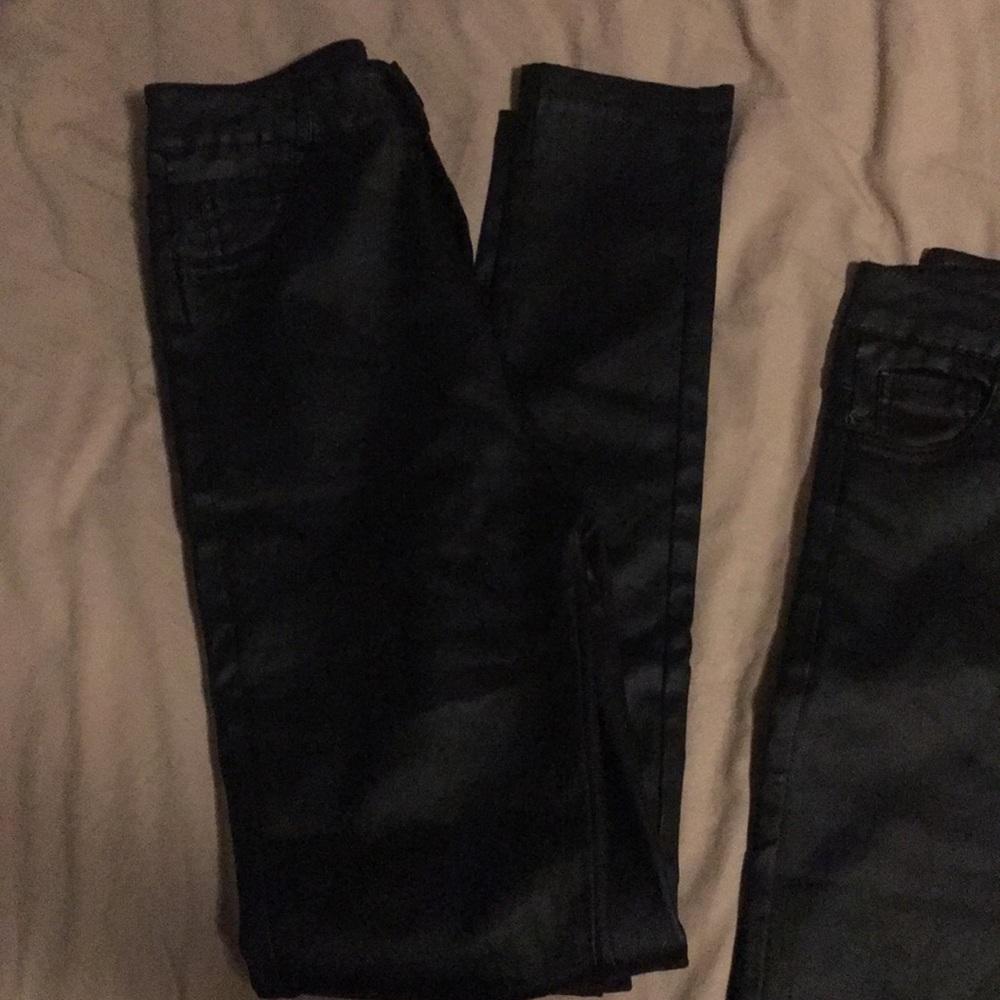 NWT Black faux leather pants🖤 - Picture 5 of 5